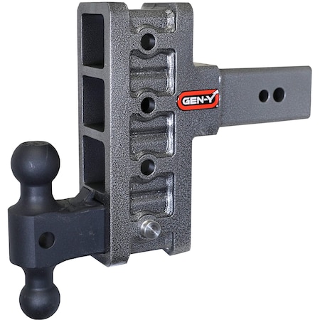Gen-Y Hitch MEGA-DUTY 3 Shank 6 Offset Drop 3.5K TW 32K Hitch & GH-0161 Dual-Ball GH-2014